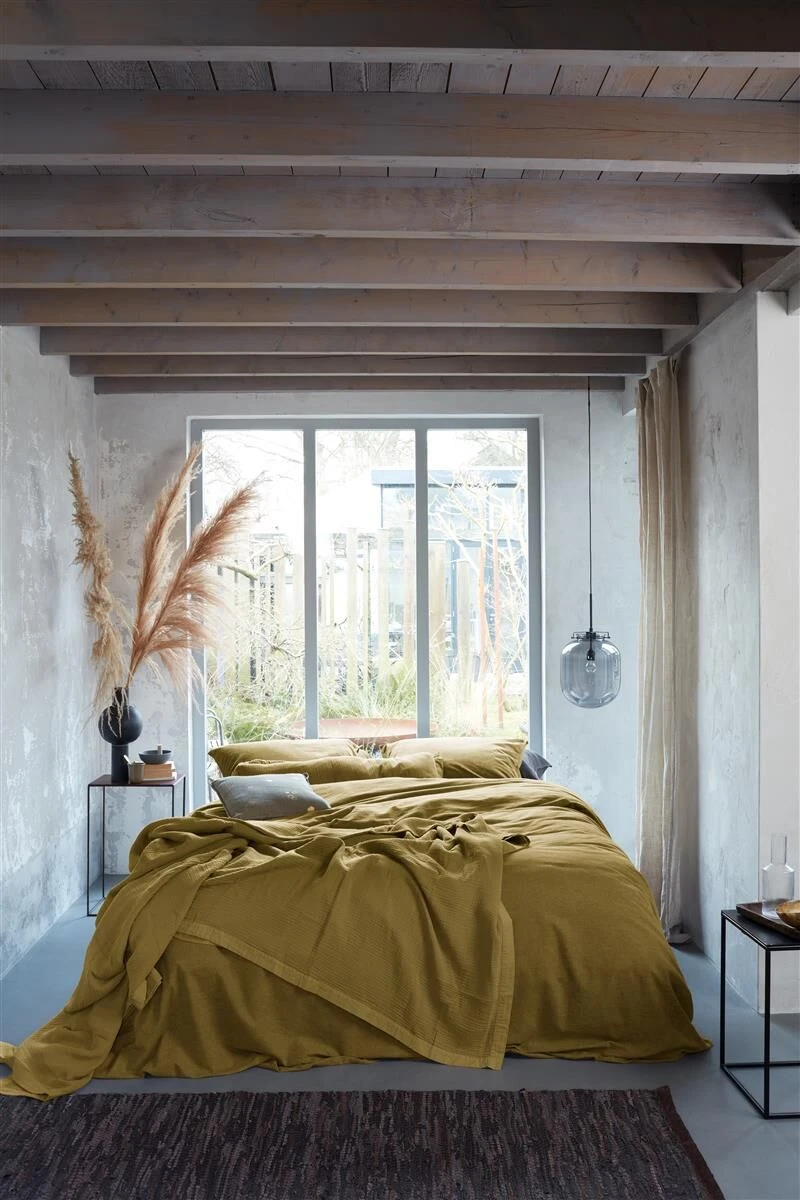 Vtwonen Flanel Bettwäsche Ocker 4 Vtwonen Flanel Bettwäsche Ocker – Bild 4