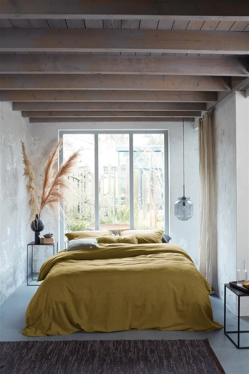 Vtwonen Flanel Bettwäsche Ocker 2 Vtwonen Flanel Bettwäsche Ocker – Bild 2