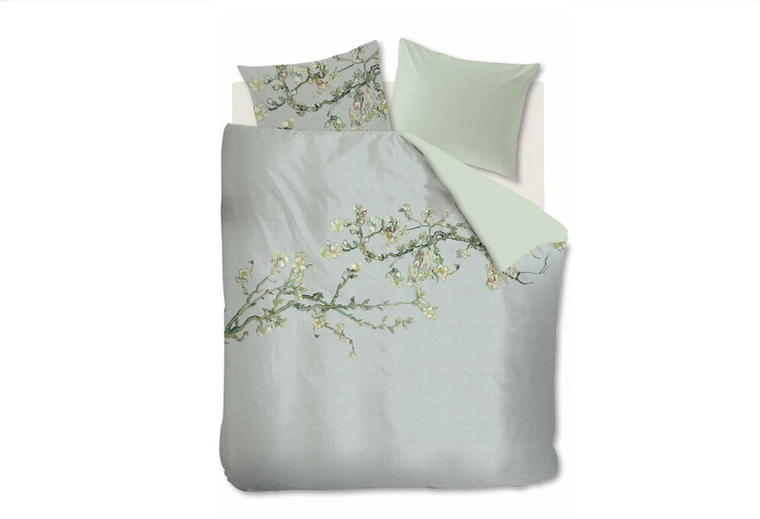 Van Gogh Blossom Bettwäsche Grau 1 Van Gogh Blossom Bettwäsche Grau
