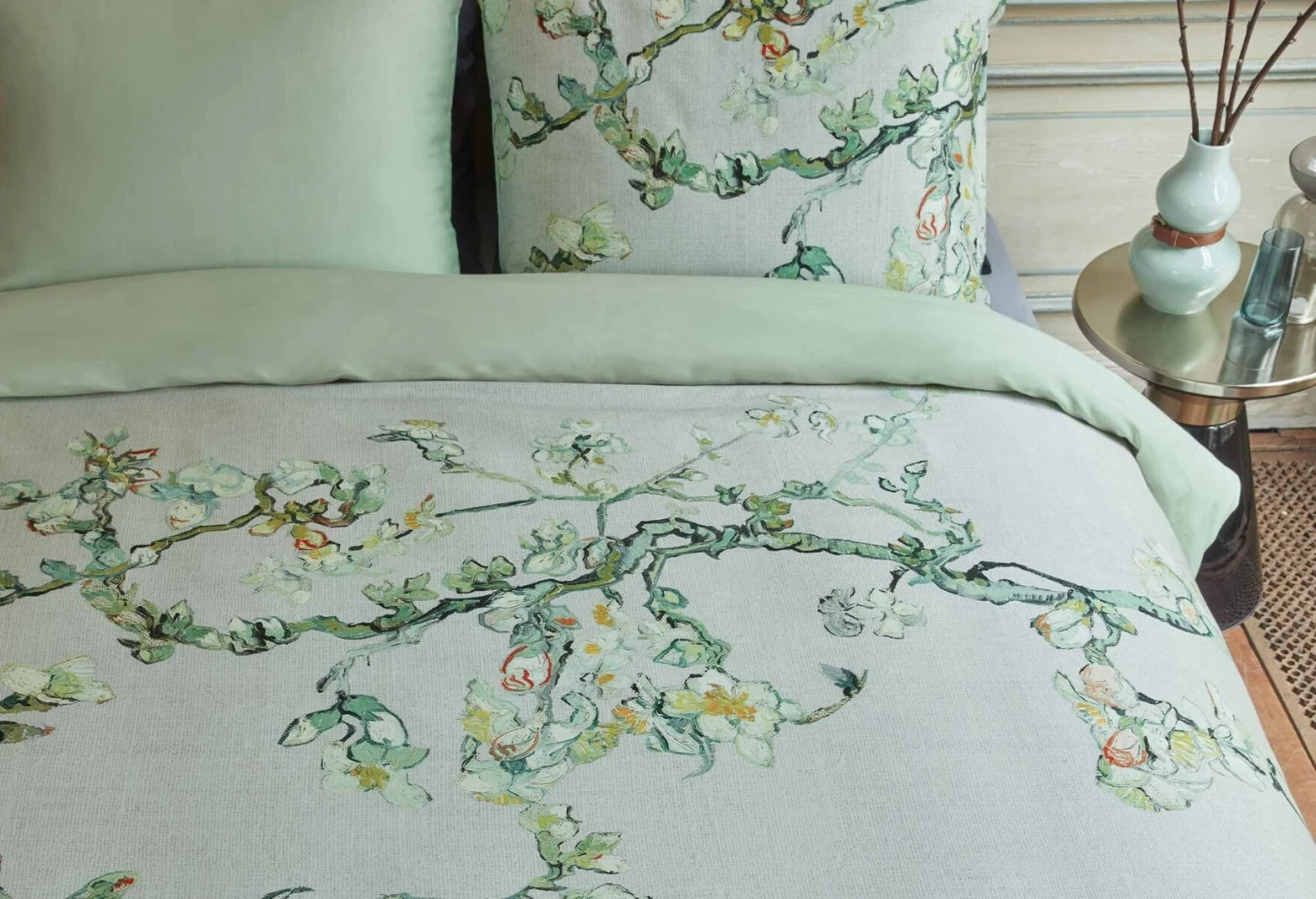 Van Gogh Blossom Bettwäsche Grau 6 Van Gogh Blossom Bettwäsche Grau – Bild 6