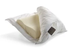 Dixxius Hybrid Synthetik Kopfkissen -Schlafkomfort Rabattwelt 50x60 kussen opengeritst hybrid synthetic 2