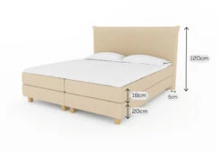 Boxspringbett Online-Only Corvus -Schlafkomfort Rabattwelt afmetingen corvus 80