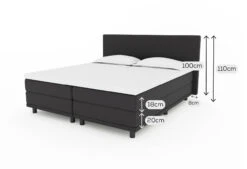 Boxspringbett Online-Only Pegasus -Schlafkomfort Rabattwelt afmetingen pegasus 80