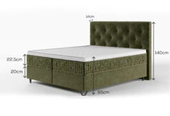 Boxspringbett Royal Babylon - Schnell Lieferbar -Schlafkomfort Rabattwelt babylon afmetingen 1