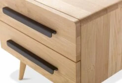 Nachttisch Balance Curve Mit Schwarzen Metallgriffen -Schlafkomfort Rabattwelt balance tender 0018 nk curve curve detail 2 1