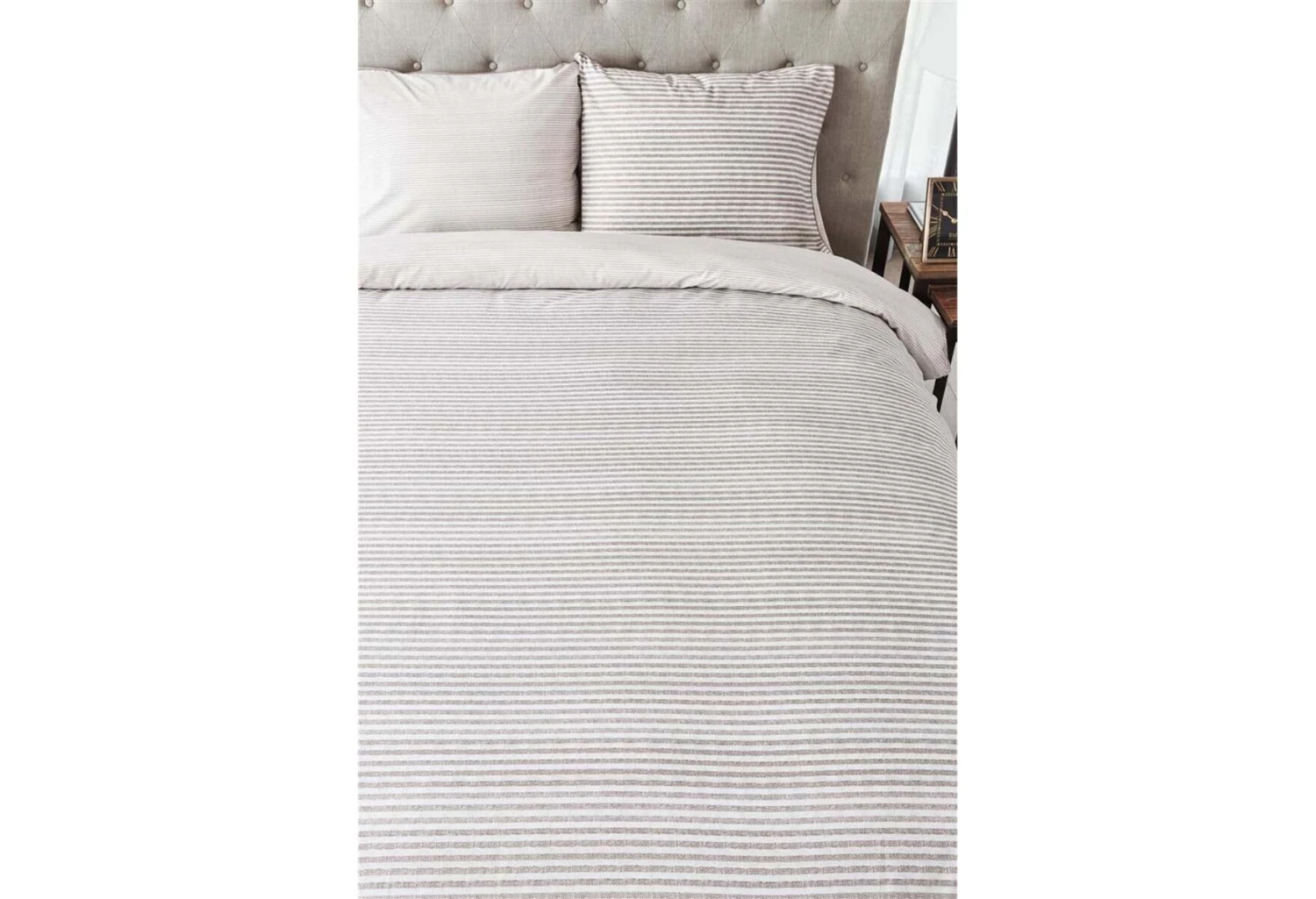 Rivièra Maison Bande Stripe Bettwäsche Sandfarben 5 Rivièra Maison Bande Stripe Bettwäsche Sandfarben – Bild 5