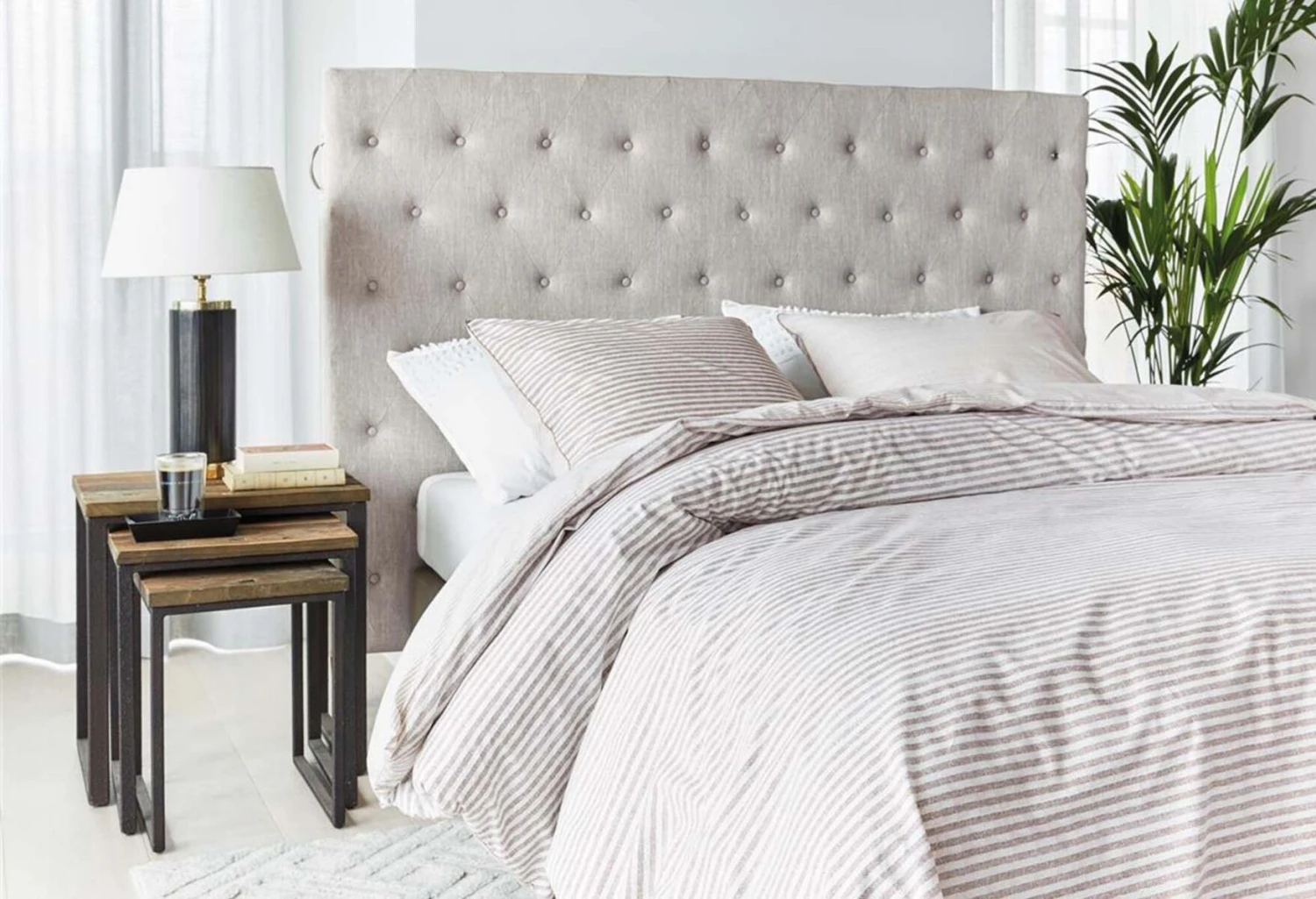 Rivièra Maison Bande Stripe Bettwäsche Sandfarben 3 Rivièra Maison Bande Stripe Bettwäsche Sandfarben – Bild 3