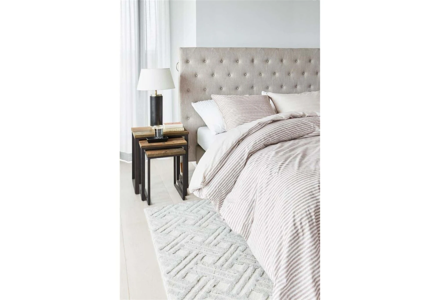 Rivièra Maison Bande Stripe Bettwäsche Sandfarben 4 Rivièra Maison Bande Stripe Bettwäsche Sandfarben – Bild 4