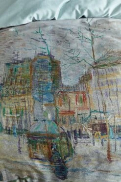 Van Gogh Boulevard Bettwäsche -Schlafkomfort Rabattwelt boulevard grey 40 detail