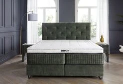 Boxspringbett Royal Babylon - Schnell Lieferbar -Schlafkomfort Rabattwelt carrera front kaal basis web gespiegeld 1 1