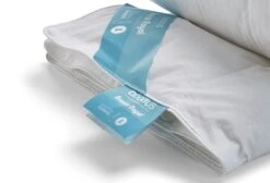 Dixxius Bronze Royal Custom Climate 1 Bettdecke -Schlafkomfort Rabattwelt cc1 hoek zijlabel 2