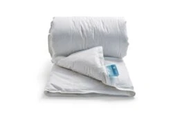 Dixxius Bronze Royal Custom Climate 3 Bettdecke -Schlafkomfort Rabattwelt cc3 opgerold front opengeslagen