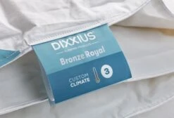 Dixxius Bronze Royal Custom Climate 3 Bettdecke -Schlafkomfort Rabattwelt cc3 zijlabel