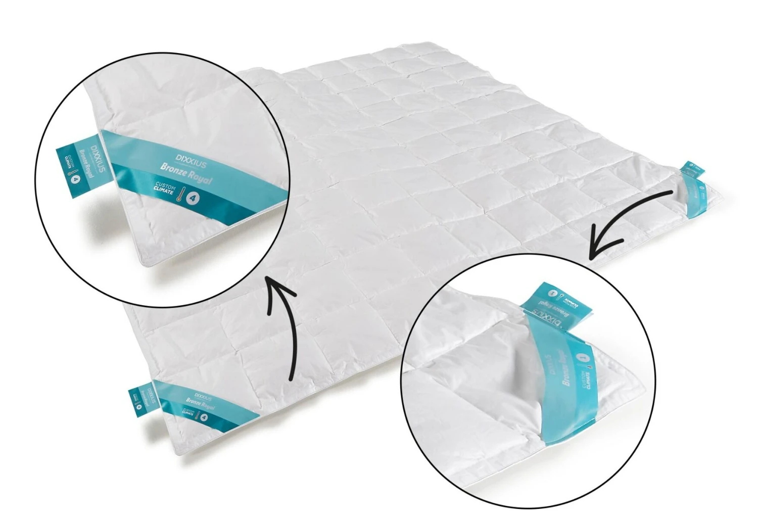 Dixxius Bronze Royal Custom Climate Partnerbettdecke 4 Dixxius Bronze Royal Custom Climate Partnerbettdecke – Bild 4