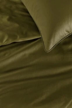 Beddinghouse Care Conscious Bettwäsche Olivgrün -Schlafkomfort Rabattwelt conscious olive green 40 detail large 1