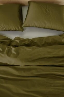 Beddinghouse Care Conscious Bettwäsche Olivgrün -Schlafkomfort Rabattwelt conscious olive green 41 detail large 1