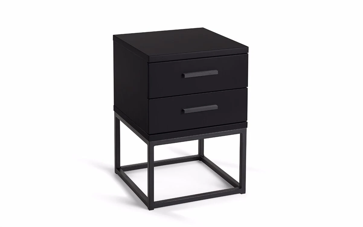 Nachttisch Cube Schwarz 1 Nachttisch Cube Schwarz