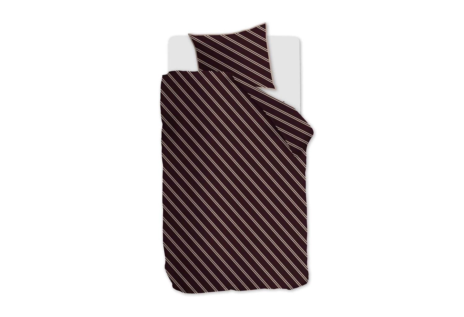 VTwonen Vt Wonen Diagonal Bettwäsche Dunkelrot 1 VTwonen Vt Wonen Diagonal Bettwäsche Dunkelrot