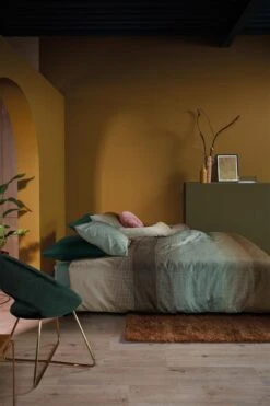 Beddinghouse Duco Bettwäsche Olivgrün -Schlafkomfort Rabattwelt duco olive green 00 mood large