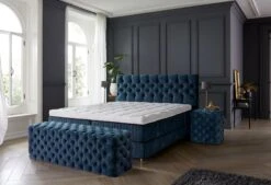Boxspringbett Royal Atlantis -Schlafkomfort Rabattwelt escalade 3kwart kaal voetenbankje basis web 1
