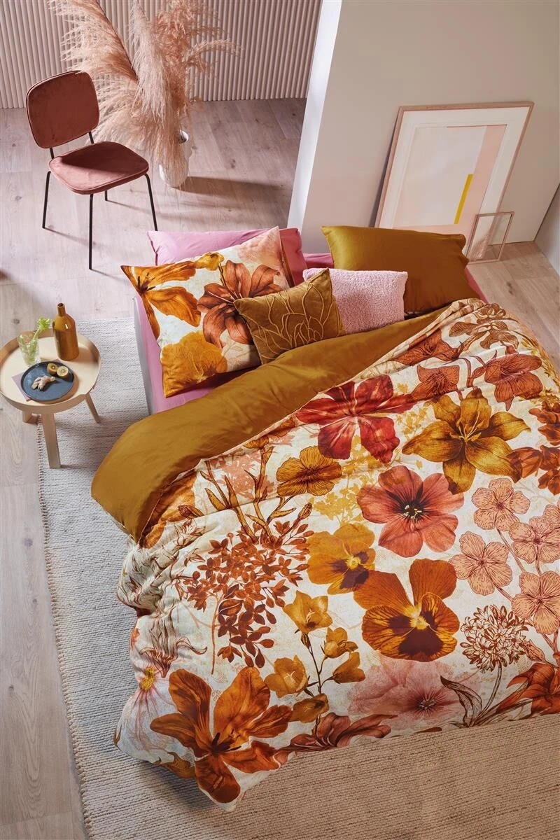Beddinghouse Flora Bettwäsche Ocker 3 Beddinghouse Flora Bettwäsche Ocker – Bild 3