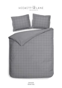 Heckett & Lane Diamante Bettwäsche Gletscher-Grau