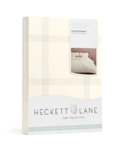 Heckett & Lane Diamante Bettwäsche Beige -Schlafkomfort Rabattwelt heckett lane dekbedovertrek katoen satijn diamante off white 8