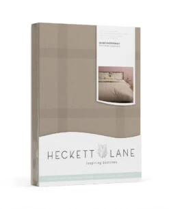Heckett & Lane Diamante Bettwäsche Taupe Grau -Schlafkomfort Rabattwelt heckett lane dekbedovertrek katoen satijn diamante taupe grey 8