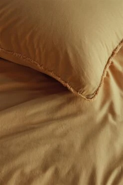 Vtwonen Natural Stone Fraying Bettwäsche Gelb -Schlafkomfort Rabattwelt natural stone fraying yellow 40 detail large