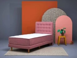 Jugendbett Nicki -Schlafkomfort Rabattwelt nicki schuin kaal gespiegeld