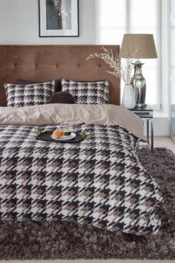 Riviera Maison Pied De Poule Bettwäsche Sandfarben -Schlafkomfort Rabattwelt pied de poule sand 00 mood large