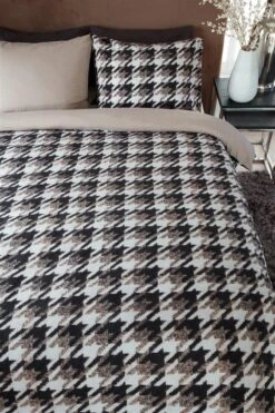 Riviera Maison Pied De Poule Bettwäsche Sandfarben -Schlafkomfort Rabattwelt pied de poule sand 60 online large