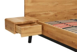 Nachttisch Balance Shelf Mit Schublade -Schlafkomfort Rabattwelt shelf met lade open aan bed 02