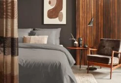 Dixxius Luxurious Porto Bettwäsche Kohle-Grau -Schlafkomfort Rabattwelt steel a