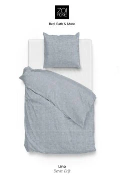 Zo!Home Lino Bettwäsche Denim Blau 8 Zo!Home Lino Bettwäsche Denim Blau -Schlafkomfort Rabattwelt zo home bettwasche lino denim 5