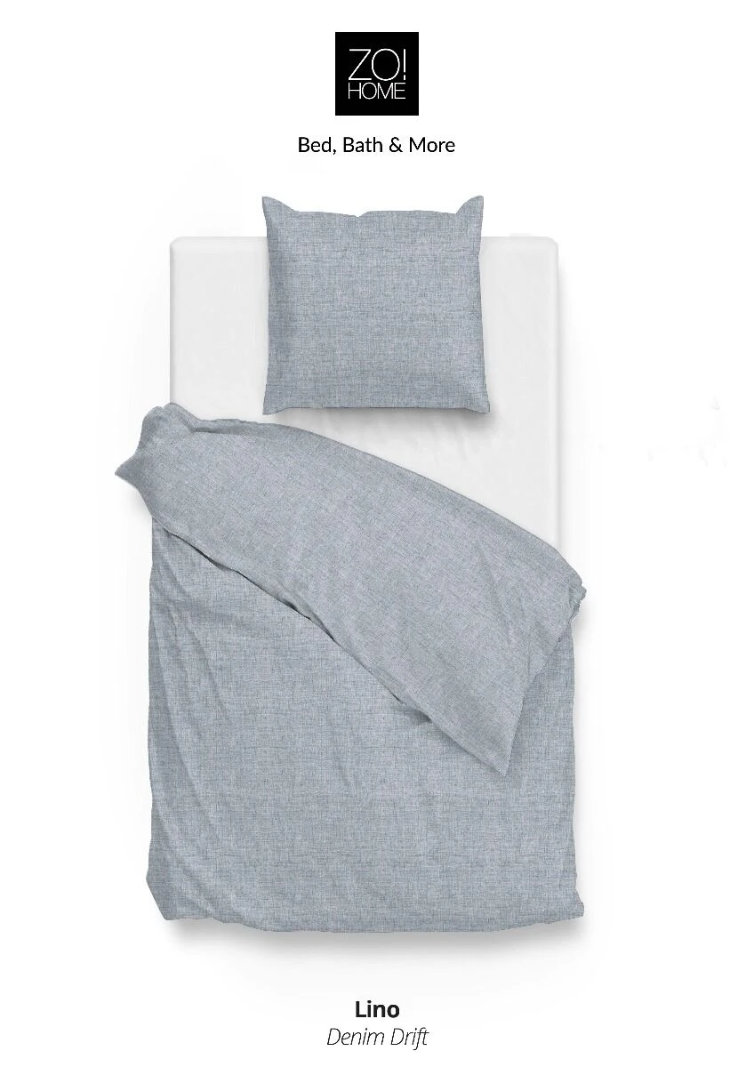 Zo!Home Lino Bettwäsche Denim Blau 3 Zo!Home Lino Bettwäsche Denim Blau – Bild 3