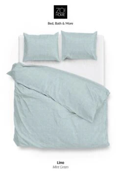 Zo!Home Lino Bettwäsche Mintgrün