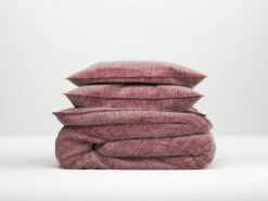 Zo!Home Lino Bettwäsche Weinrot 10 Zo!Home Lino Bettwäsche Weinrot -Schlafkomfort Rabattwelt zo home dekbedovertrek lino wine red 1