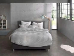 Zo!Home Satinado Bettwäsche Silber Grau -Schlafkomfort Rabattwelt zo home dekbedovertrek satinado ash grey 4 1