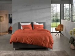 Zo!Home Satinado Bettwäsche Kupfer Orange -Schlafkomfort Rabattwelt zo home dekbedovertrek satinado copper orange 4 1