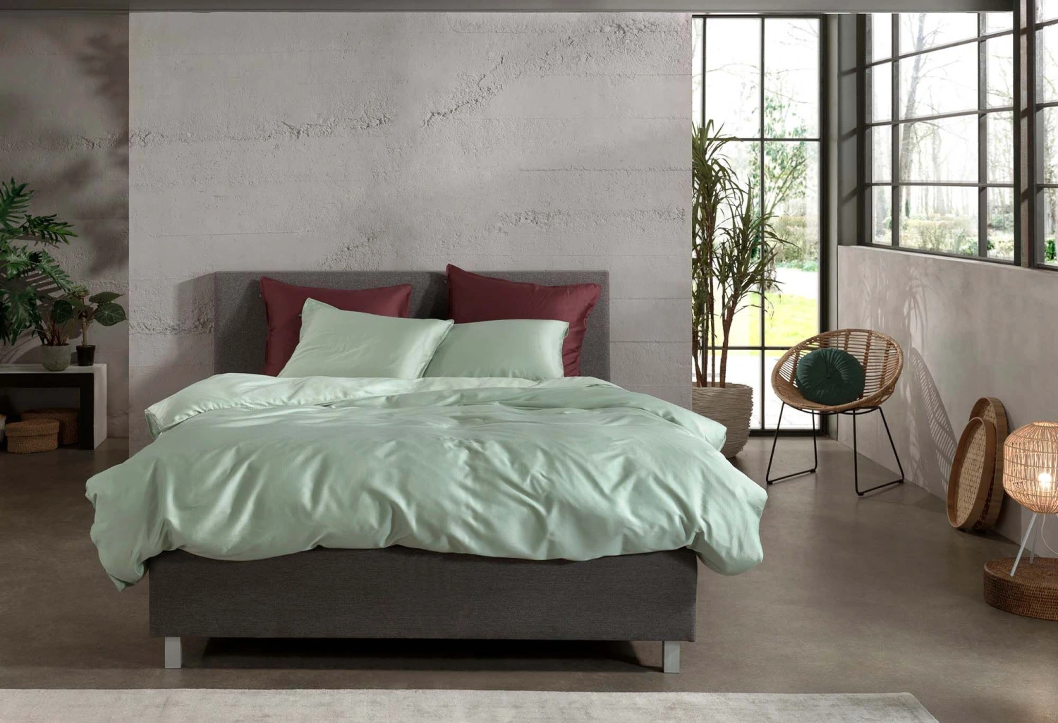 Zo!Home Satinado Bettwäsche Hellgrün 5 Zo!Home Satinado Bettwäsche Hellgrün – Bild 5