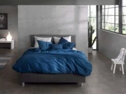 Zo!Home Satinado Bettwäsche Blau 11 Zo!Home Satinado Bettwäsche Blau -Schlafkomfort Rabattwelt zo home dekbedovertrek satinado navy blue 4 1