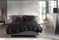 Zo!Home Satinado Bettwäsche Nachtschwarz -Schlafkomfort Rabattwelt zo home dekbedovertrek satinado night black 4