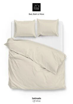 Zo!Home Satinado Bettwäsche Beige 13 Zo!Home Satinado Bettwäsche Beige -Schlafkomfort Rabattwelt zo home dekbedovertrek satinado off white 1 3 1