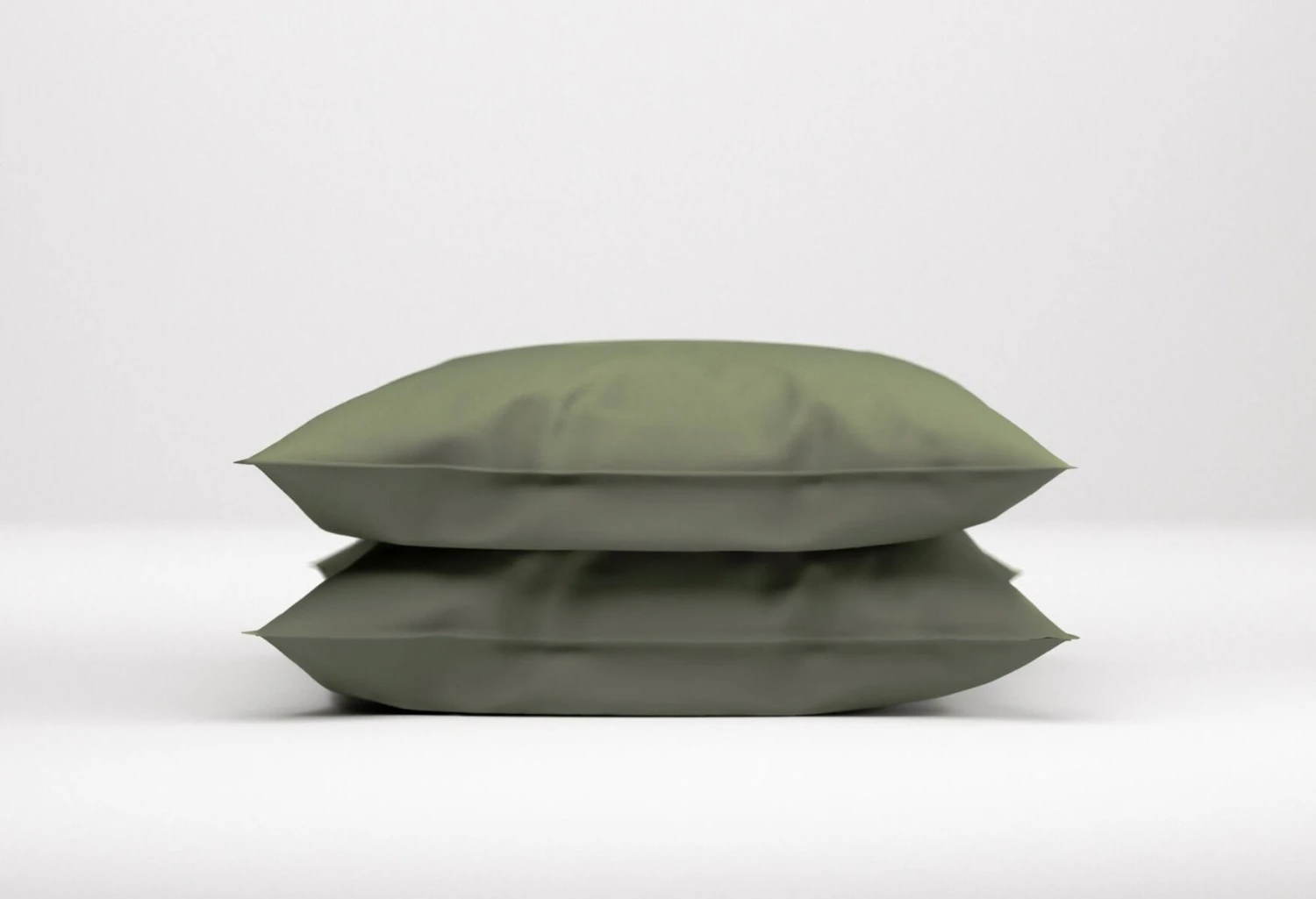Zo!Home Satinado Kissenbezüge Army Green (Satz Von 2) 2 Zo!Home Satinado Kissenbezüge Army Green (Satz Von 2) – Bild 2