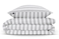 Zo!Home Banda Di Lino Bettwäsche Taubengrau -Schlafkomfort Rabattwelt zohome dekbedovertrek katoen banda di lino dove grey 5 1